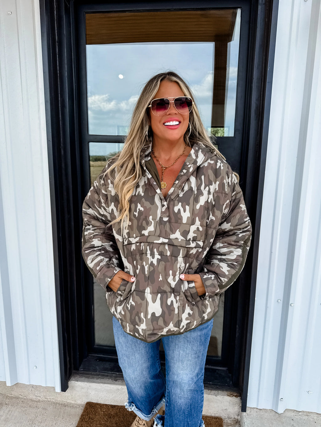 Camo Puffer Pullover / Pre-Order - Ships Early November