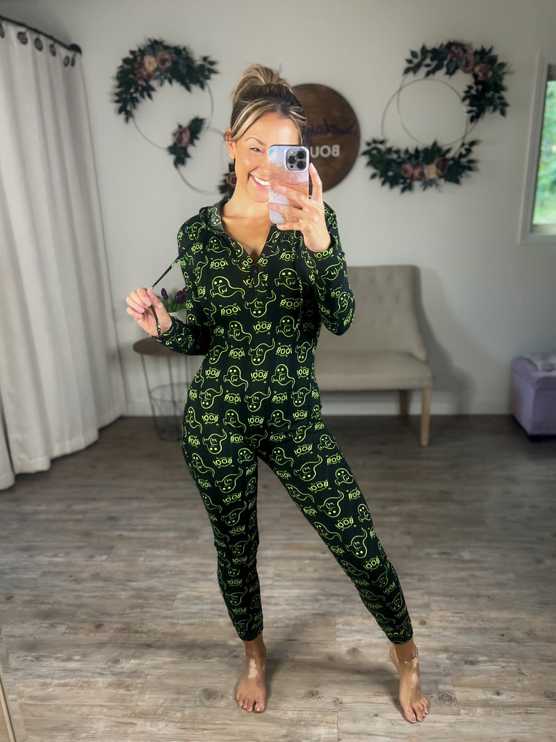 Boo Hooded Onesie