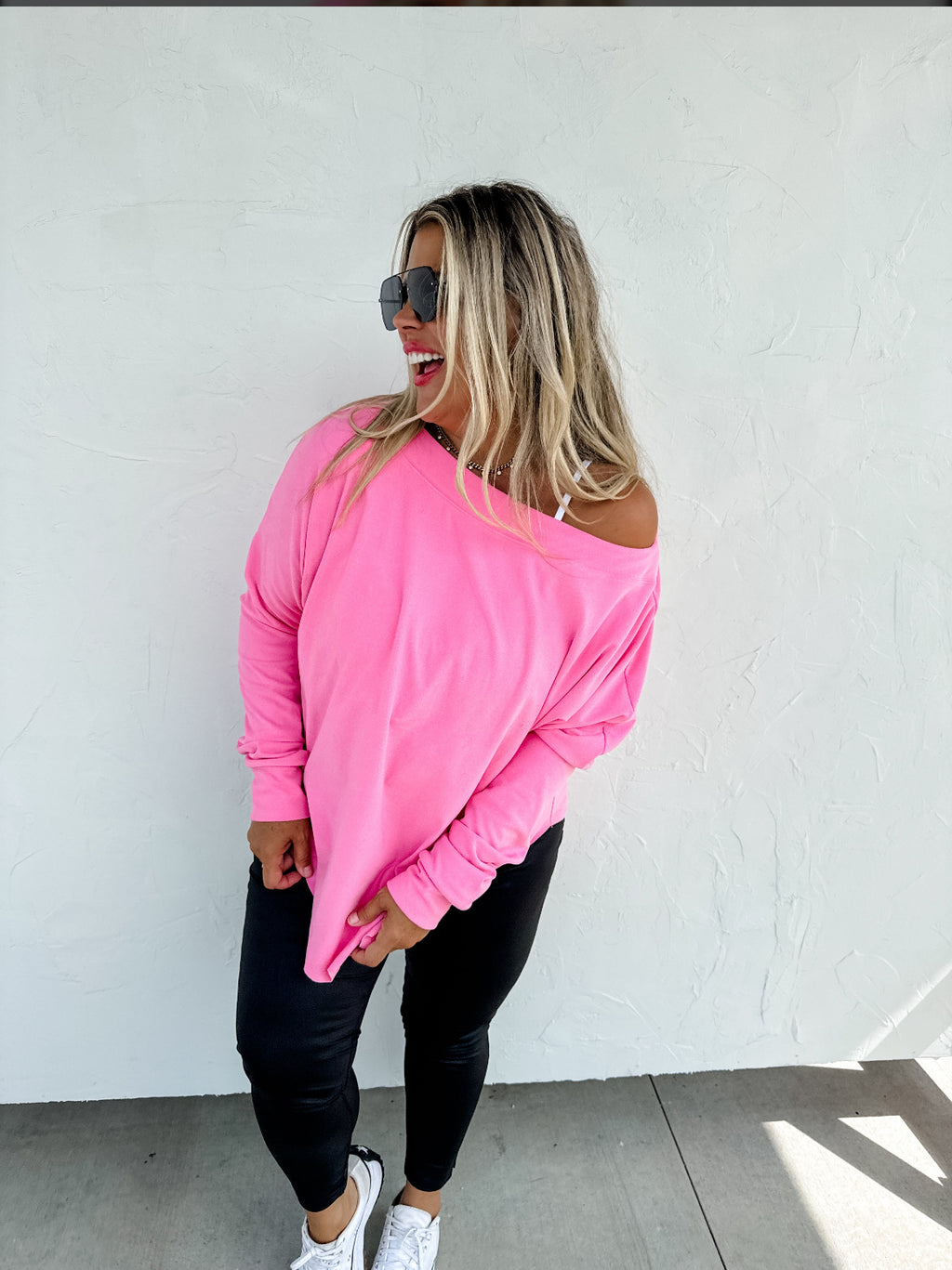 Allie Athleisure Top (Pink)