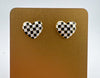 Lost In Love Checkered Heart Earrings