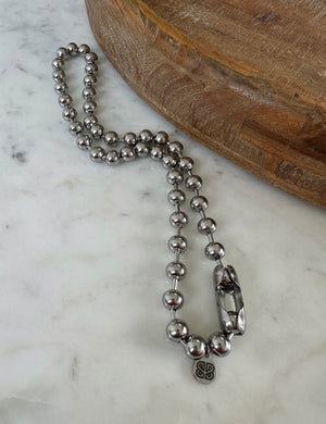 Ball n’ Chain Necklace (Silver)
