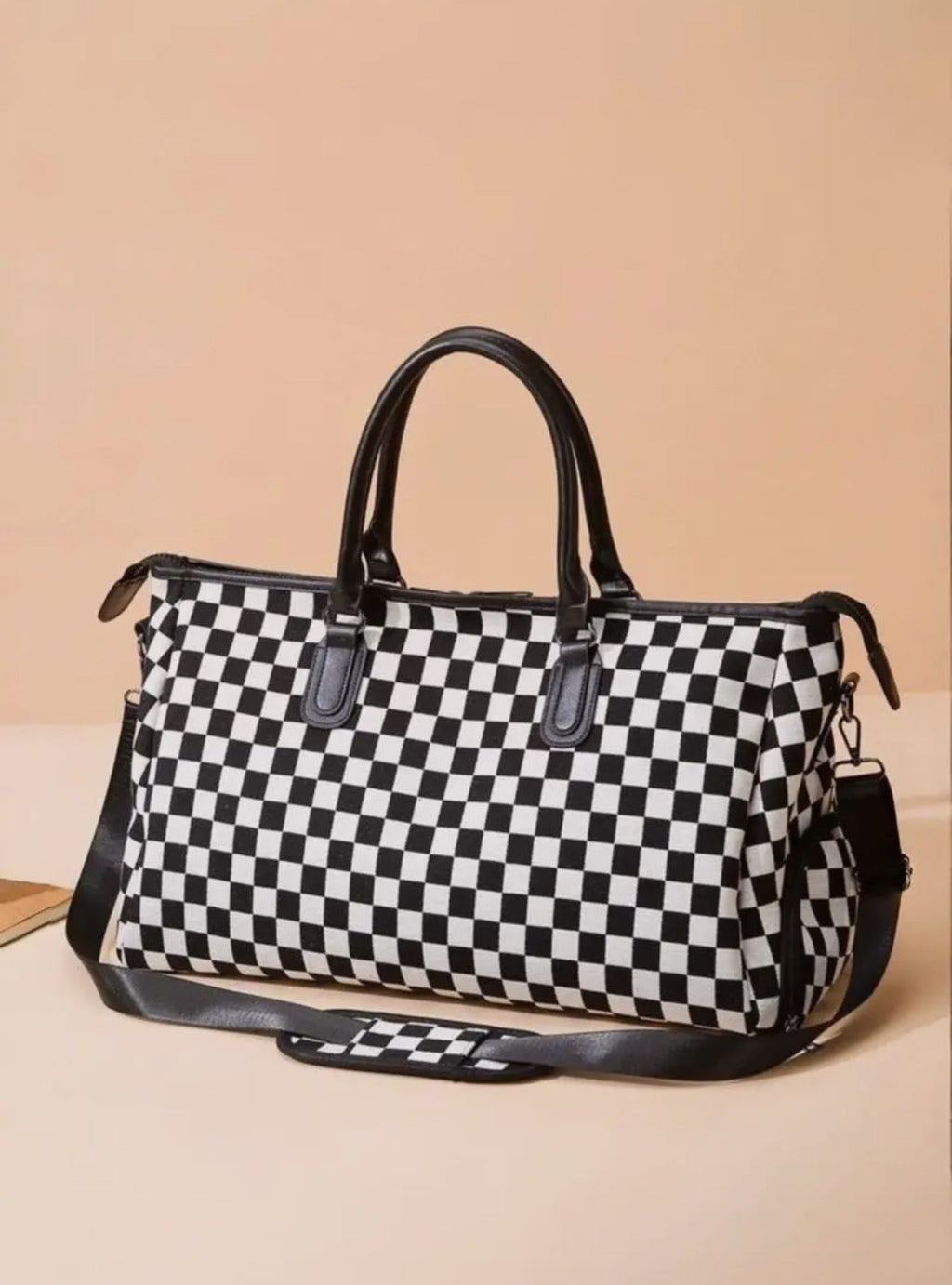 Checkered Weekender Bag
