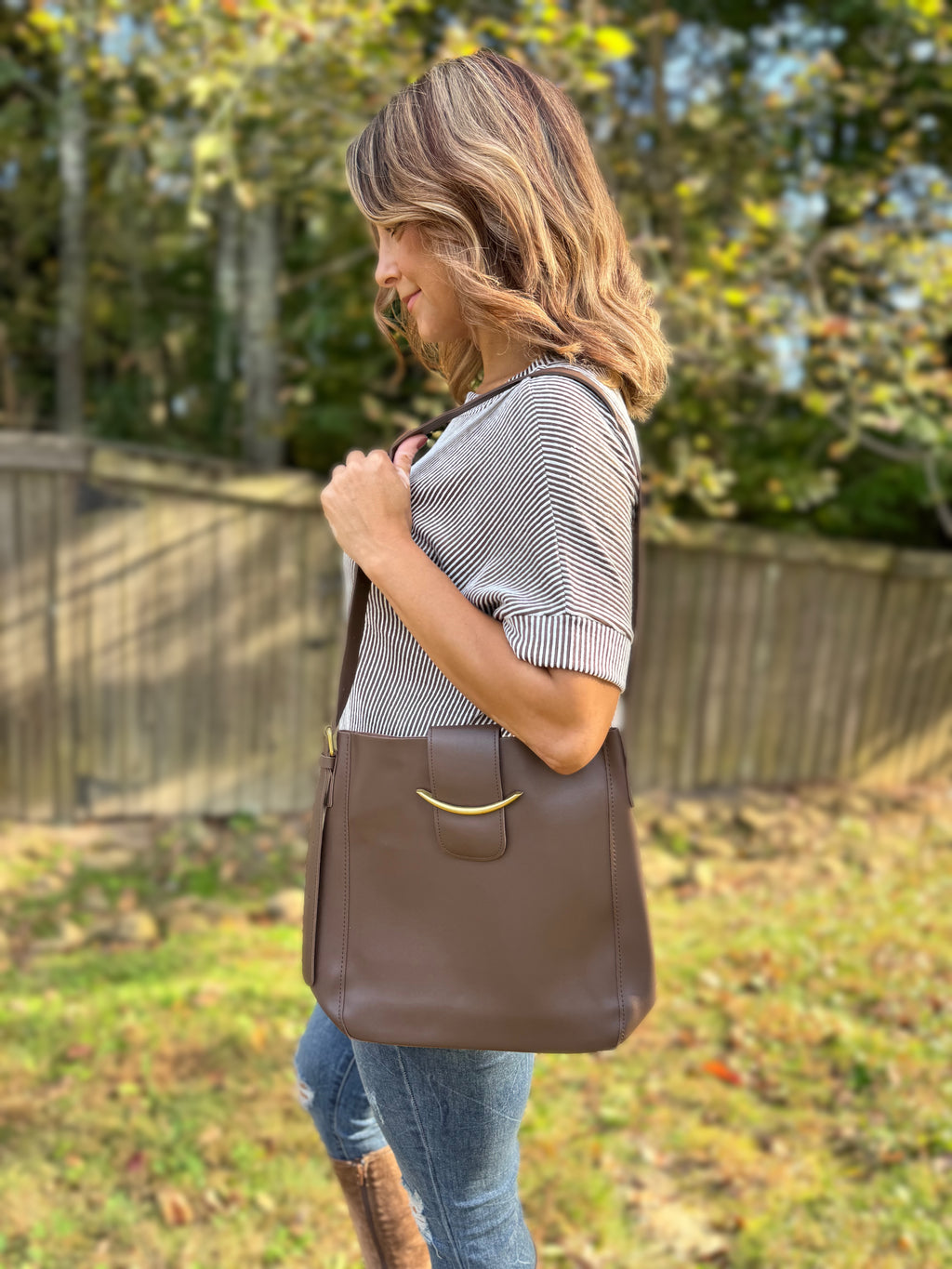 Vegan Leather Crossbody Bag