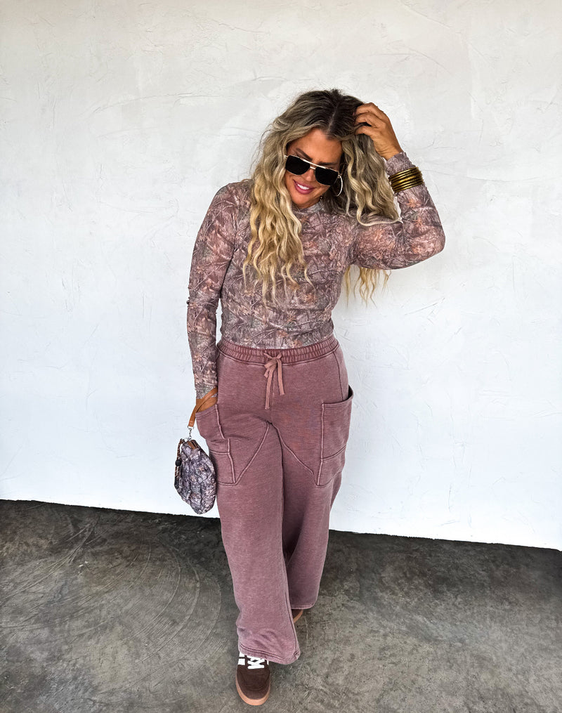 Living In Lounge Pants (Brown)/ Pre-Order/ Ships Mid September