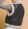 Shearling Faux Leather Fur Vest/Pre-Order/ Ships in 1-2 weeks