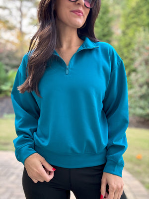 Dreamstreme Basic 2.0 Quarter Zip (Teal)