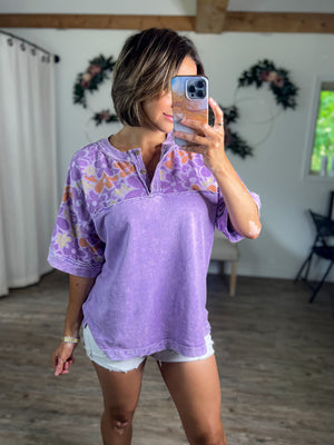 Sweet 70’s Floral Top