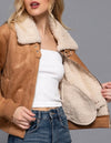 The Adrienne Suede Jacket w/ Inner Fur