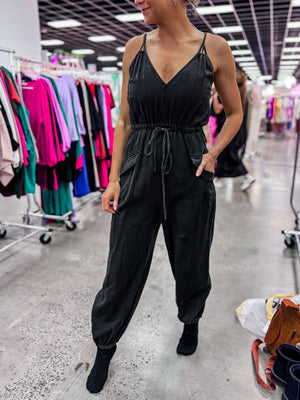 Miley Mineral Wash Jumpsuit