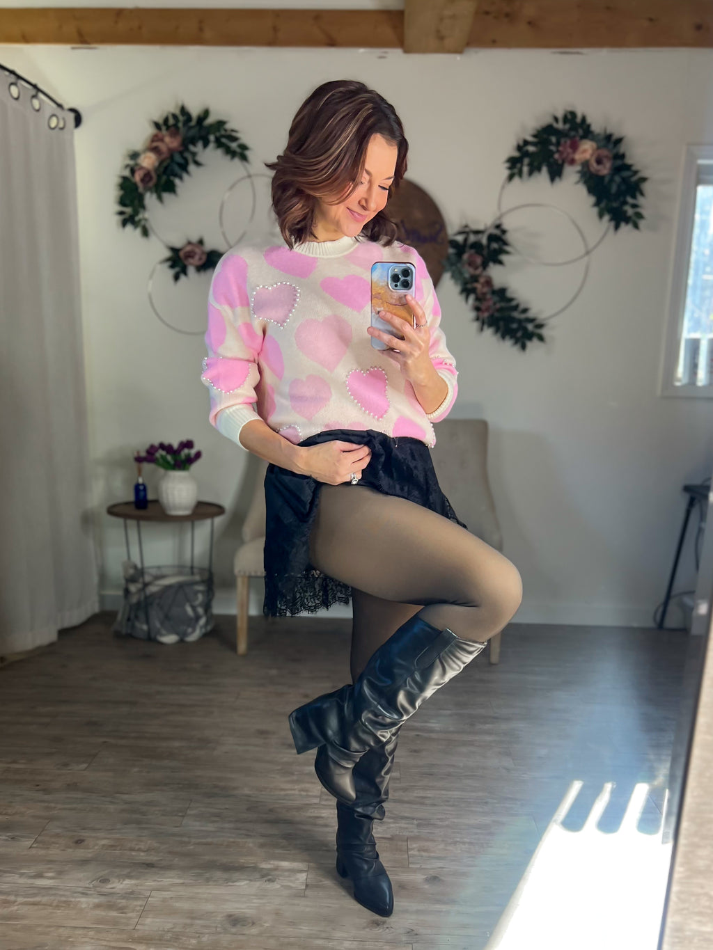 Fleece Lined Translucent Tights