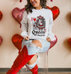 Queen Of Hearts Sweatshirt/ Pre-Order/ Ships end of Jan.