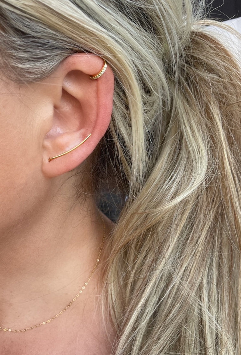 Dainty Ear Climber (Silver)