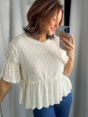 Macey Lace Top (Beige)