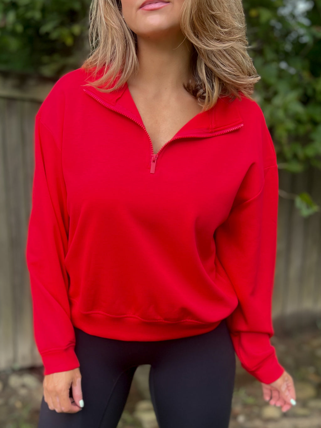 Scuba Half Zip Pullover (Red)