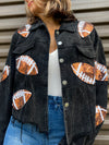 Football Babe Sequin Corduroy Jacket