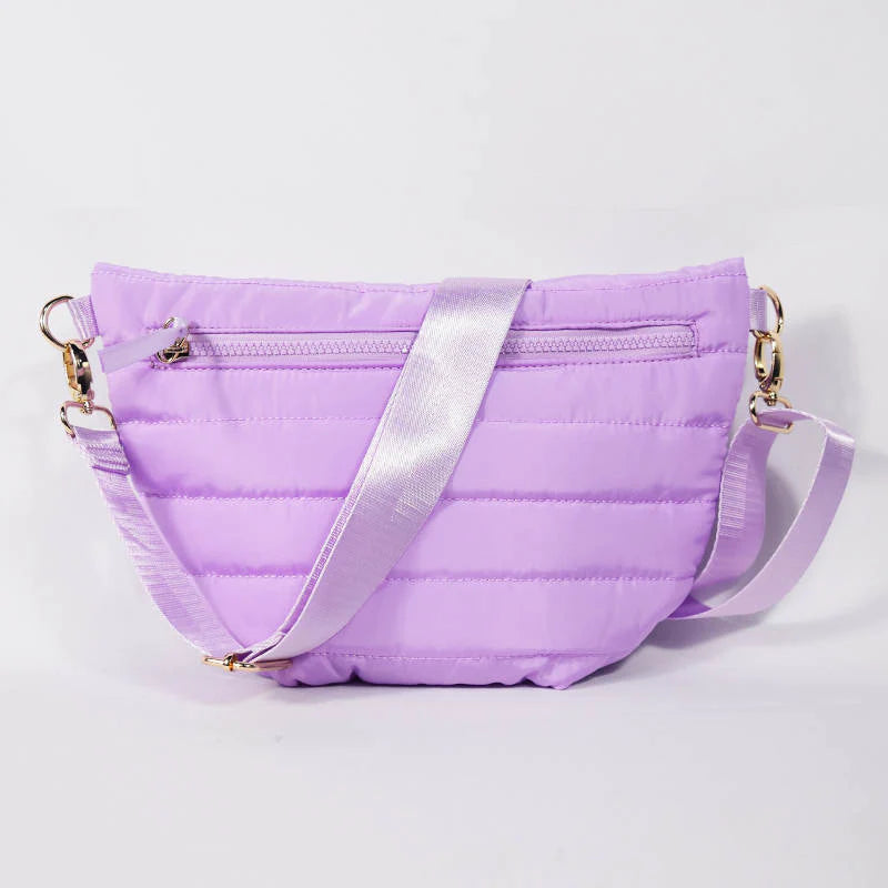 JoJo Puffer Crossbody/Belt Bag (Purple)