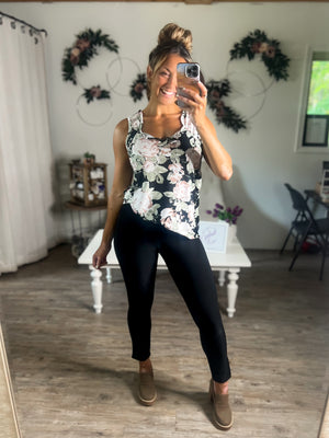 Non Wrinkle Fall Floral Top