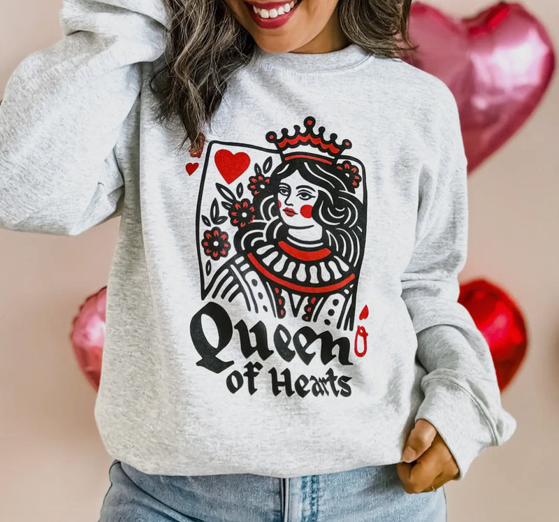 Queen Of Hearts Sweatshirt/ Pre-Order/ Ships end of Jan.