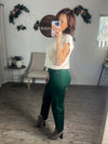 Don’t Look Back Cropped Pants (Hunter Green