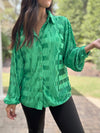 The Eve Pleated Top (Green)