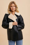 James Shearling Faux Leather