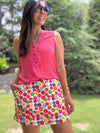 Bright Blossoms Every Day Skort (Built in Shorts)