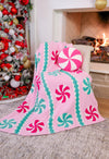 Pink Peppermint Cloud Blanket