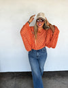 Free Spirit Bell Sleeve Top (Orange)