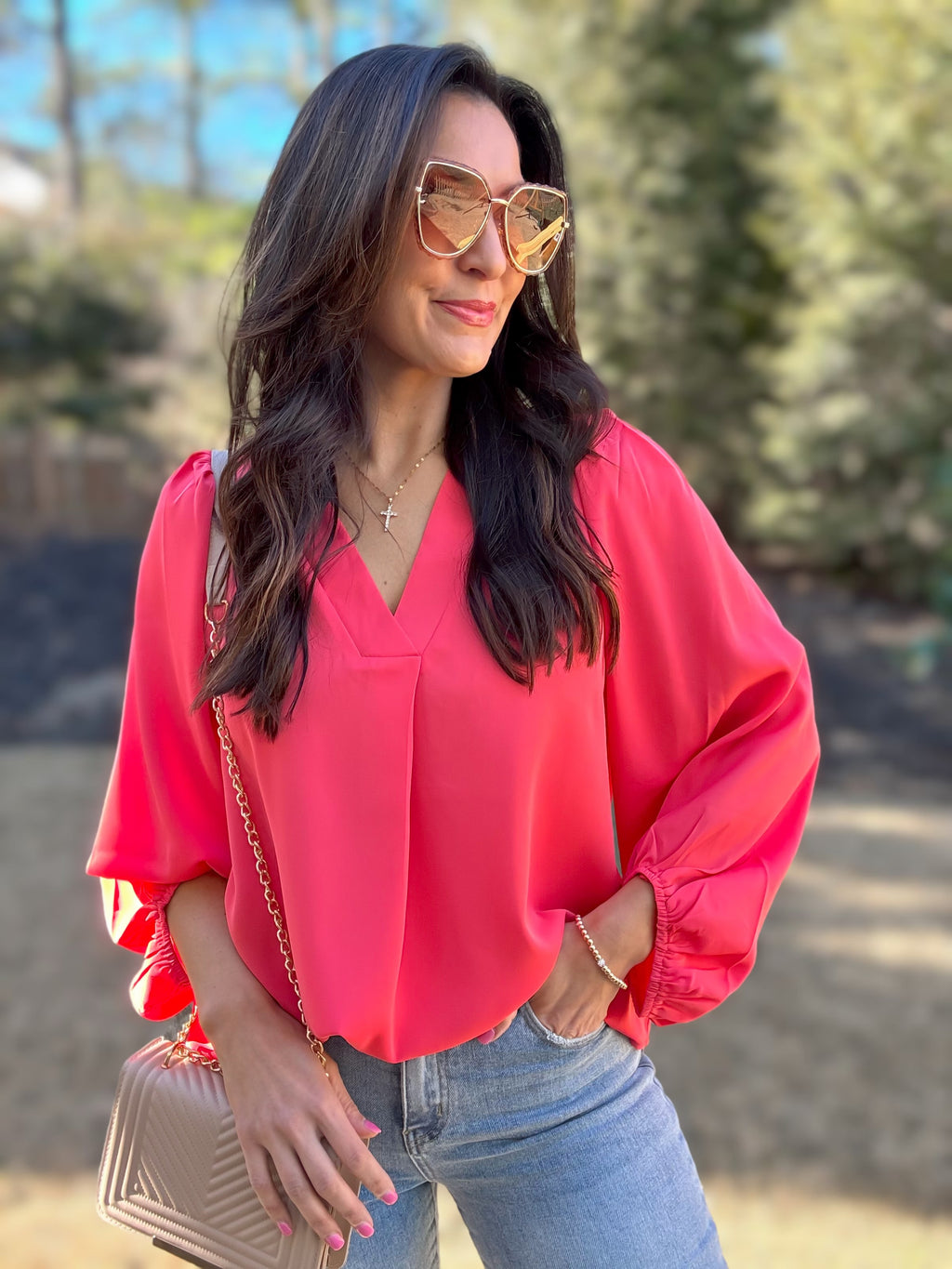 DEAL OF THE DAY / The Lucy Blouse (Coral)