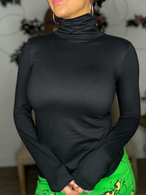 Peachy Turtleneck (Black)