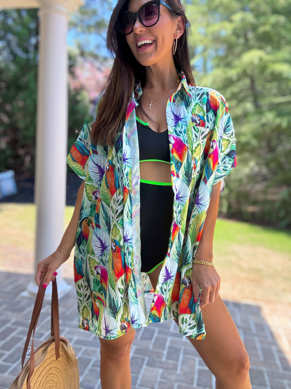 Stay Tropical Swim Cover Up