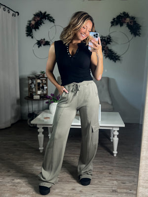 Organic Blended Cotton Cargo Trousers
