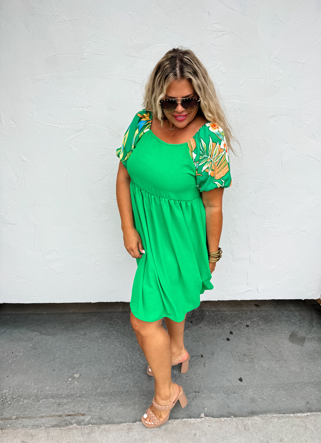 Day In Italy Dress Green