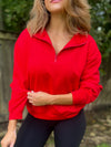 Scuba Half Zip Pullover (Red)