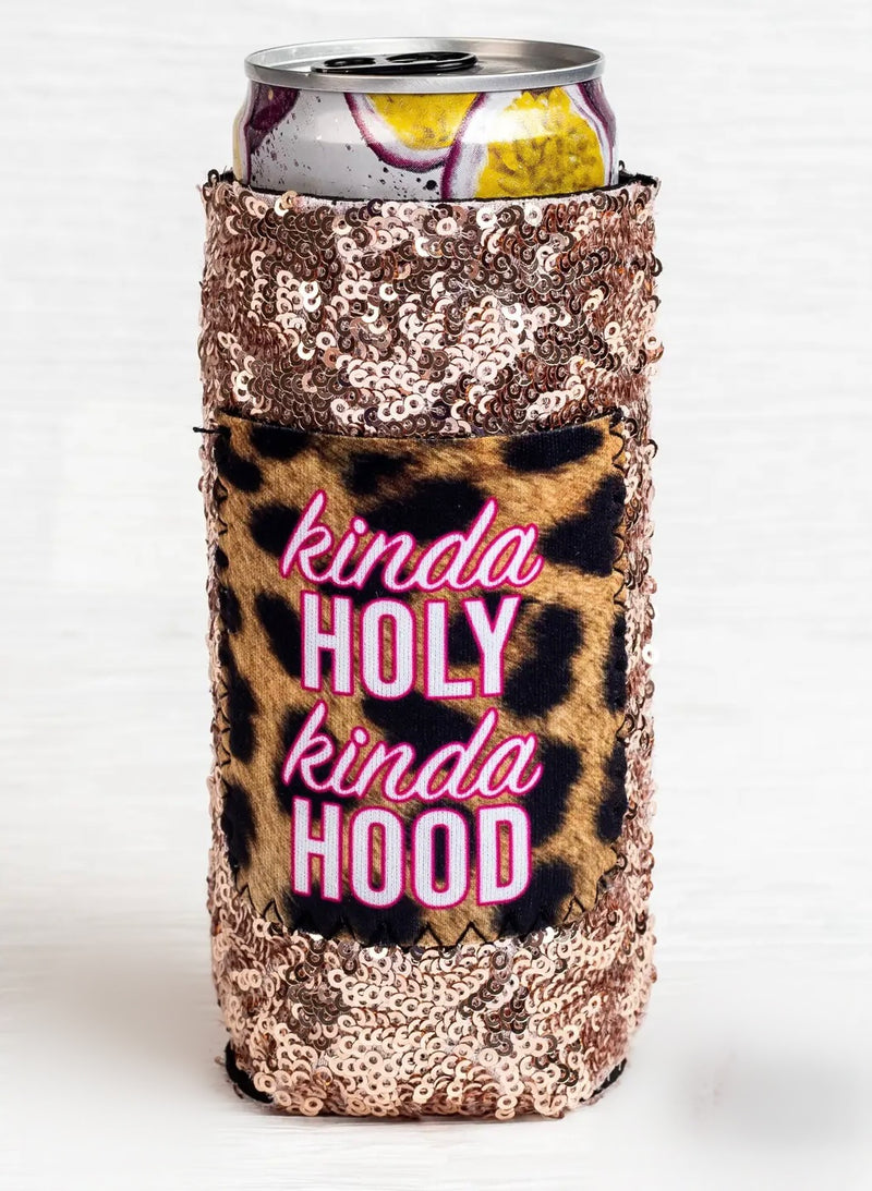 Kinda Holy, Kinda Hood Slim Can Koozie