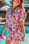 Tropical Blossom Pajama Set
