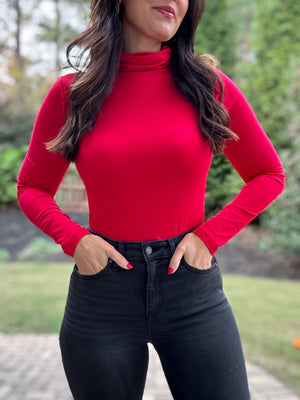 Peachy Turtleneck (Red)