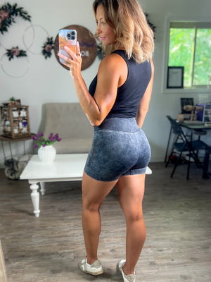 Get It Girl Biker Shorts (Charcoal)