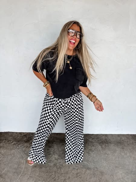 Shelley Checkered Pants