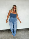 Talking Smock Denim Jumper/ Pre-Order/ Ships Mid June
