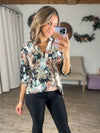 Fab In Floral  Non Wrinkle Top