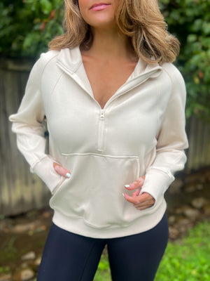 Dream Stream Half Zip Pullover (Cream)