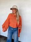 Free Spirit Bell Sleeve Top (Orange)