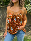 Fall Into Love Velvet Lace Tank