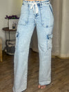 Risen Cargo Drawstring Jeans