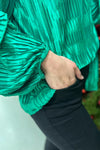 The Eve Pleated Top (Green)