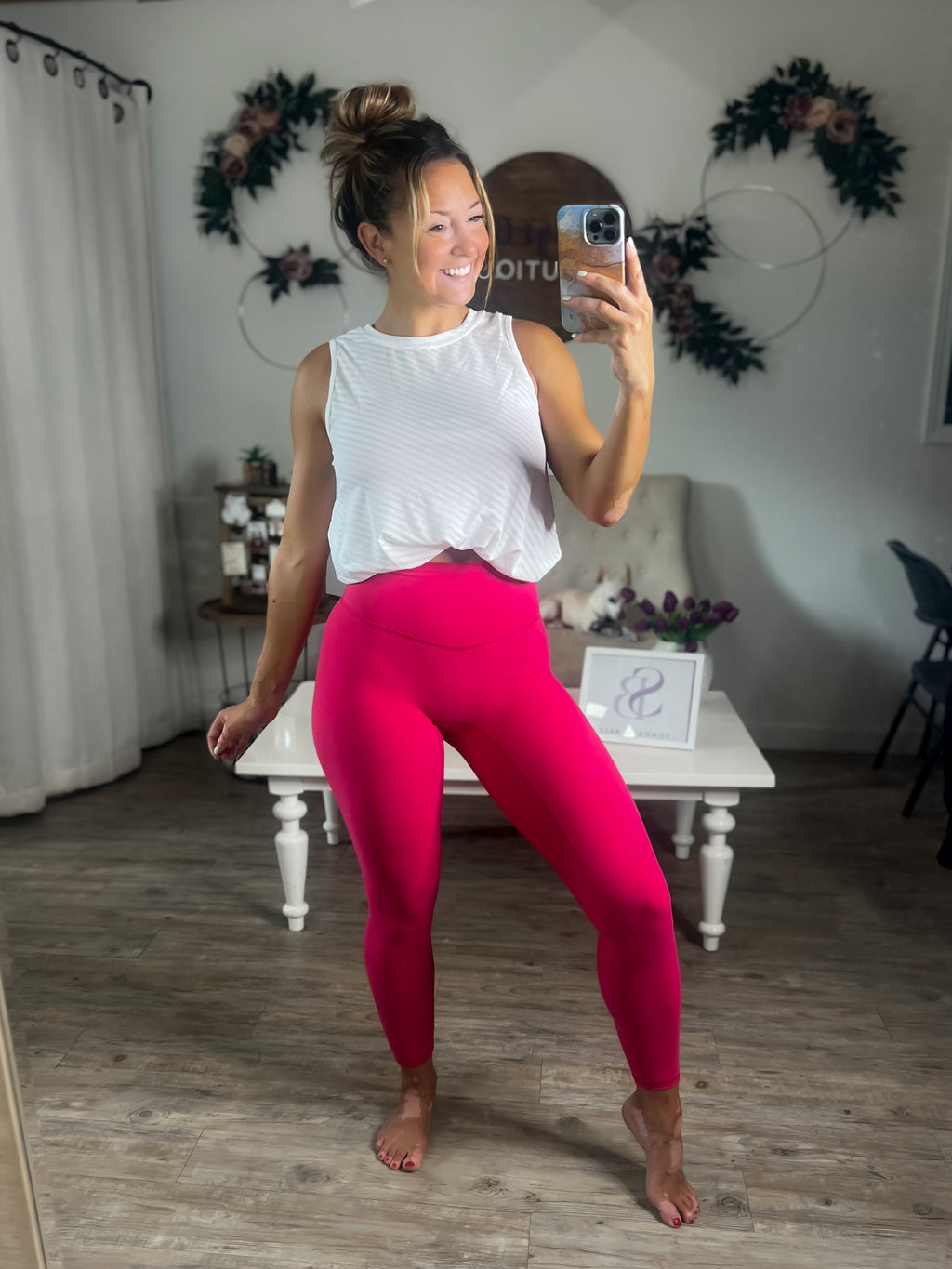 Formed To Fit Seamless Leggings (Rose Red)