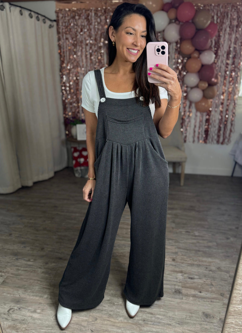 Dreamer Overalls (Charcoal)