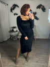 Holidays Are Here Fuzzy Knit Dress