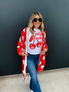 Heart So Full Reversible Cloud Cardigan (Red)